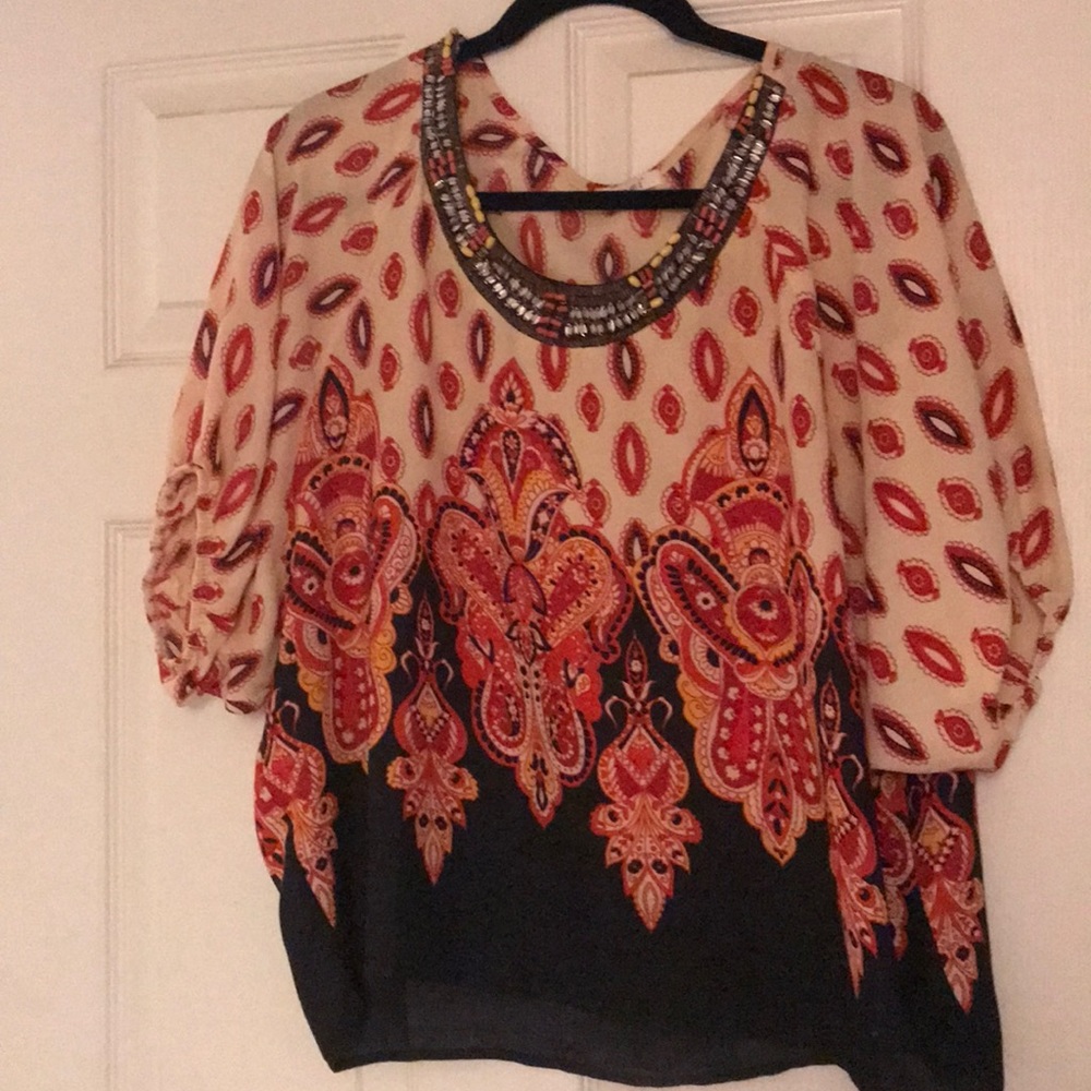 colorful blouse